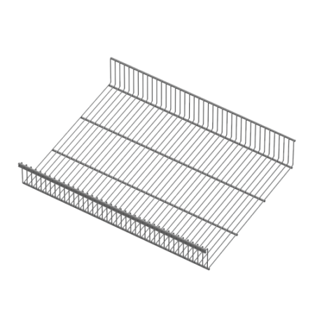 Полка-корзина проволочная, серия 460, L=550, Металлик, RA